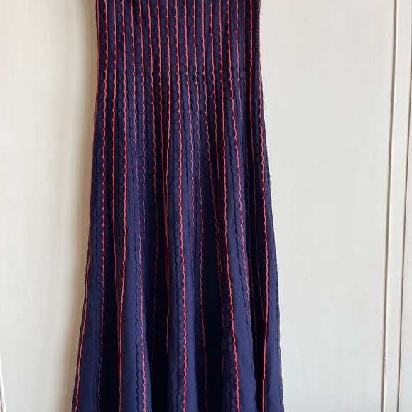 Zara Blue Red Stripe skirt S - Picture 1 of 8